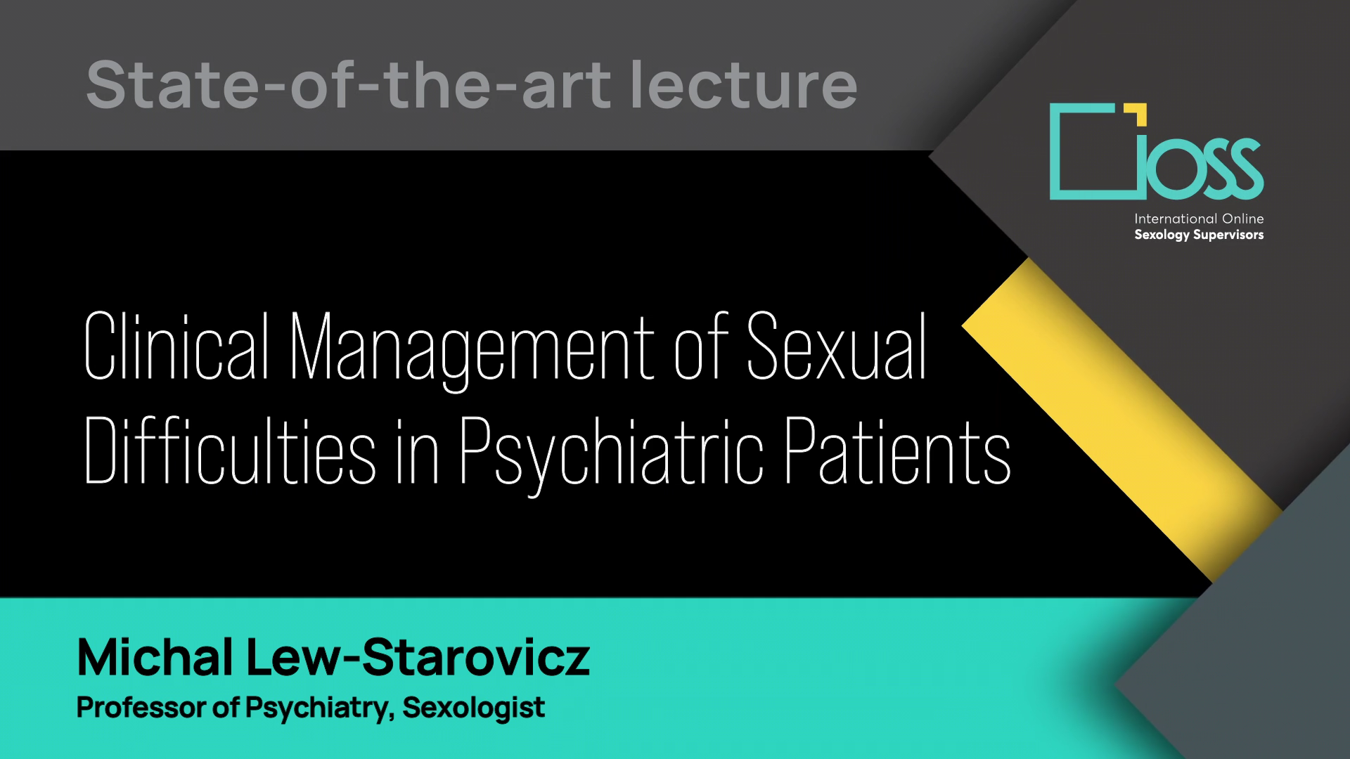 Clinical Management of Sexual Difficulties in Psychiatric Patients