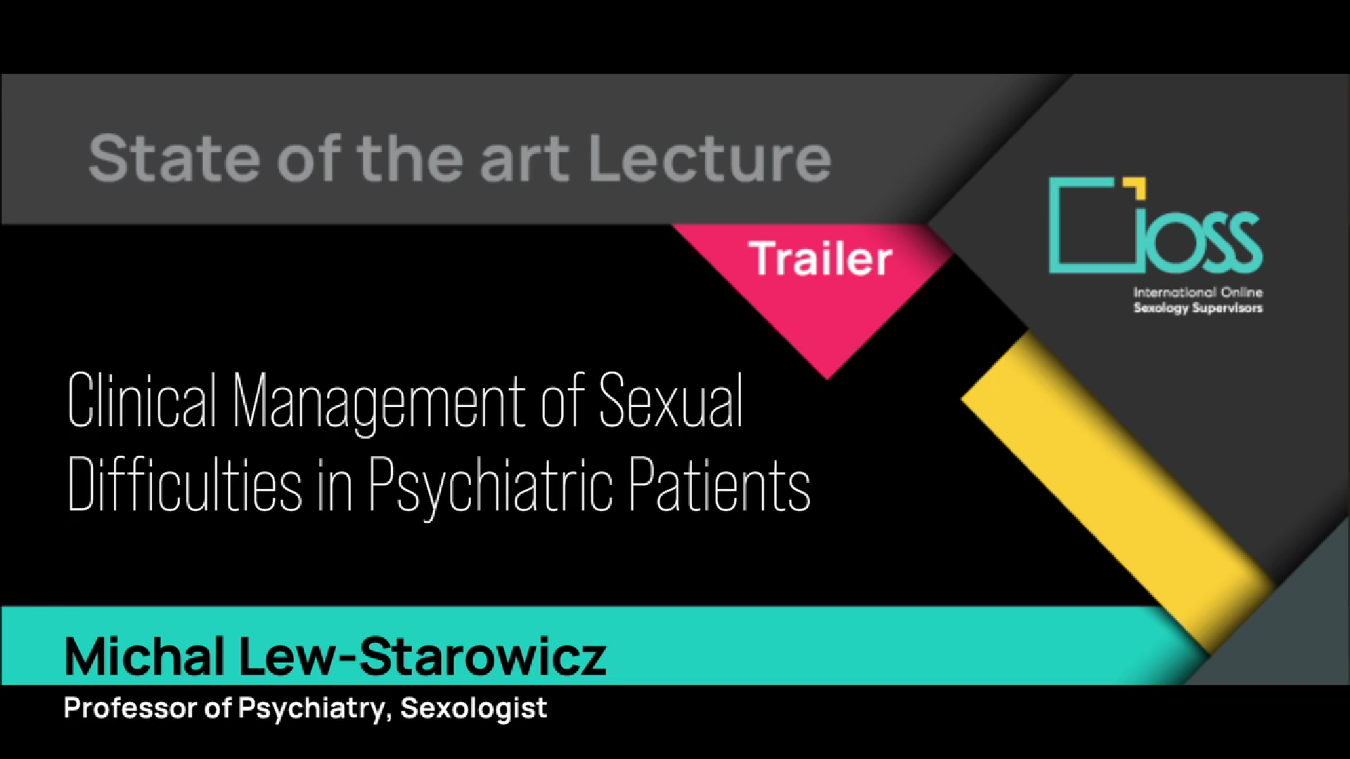 Trailer Clinical Management of Sexual Difficulties in Psychiatric Patients