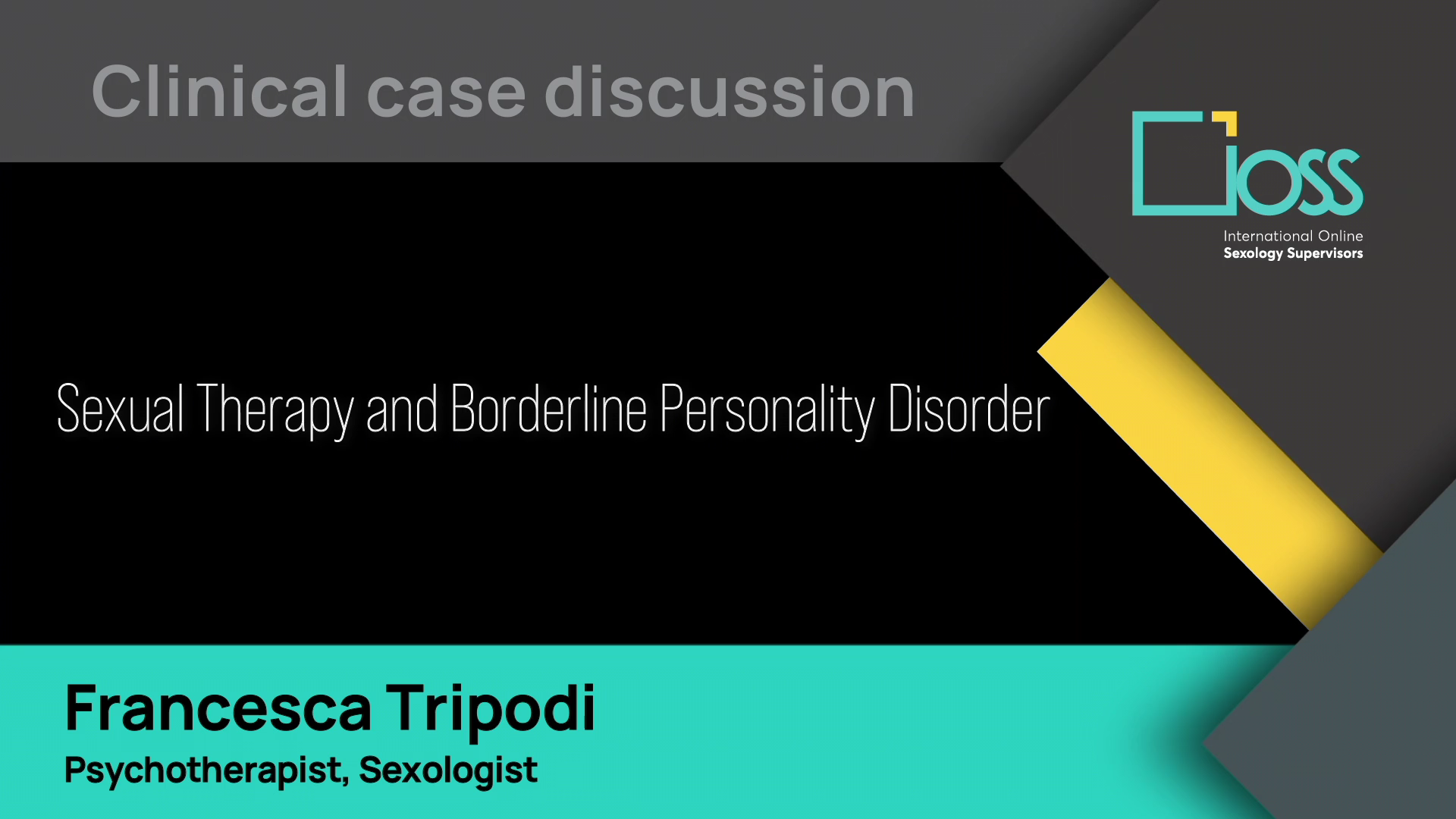 Sexual Therapy and Borderline Personality Disorder