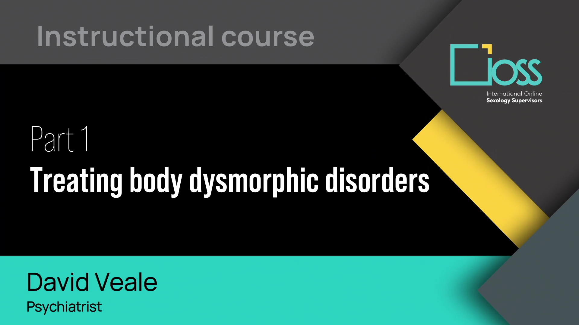 Part 1 Treating body dysmorphic disorders (Part 1 & 2)