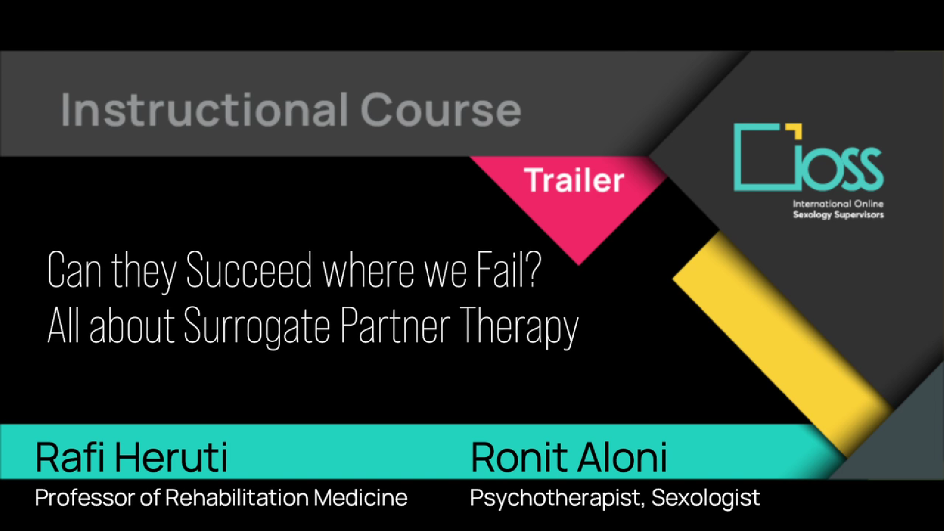 Trailer Can they Succeed where we Fail: All about Surrogate Partner Therapy (Part 1 & 2)