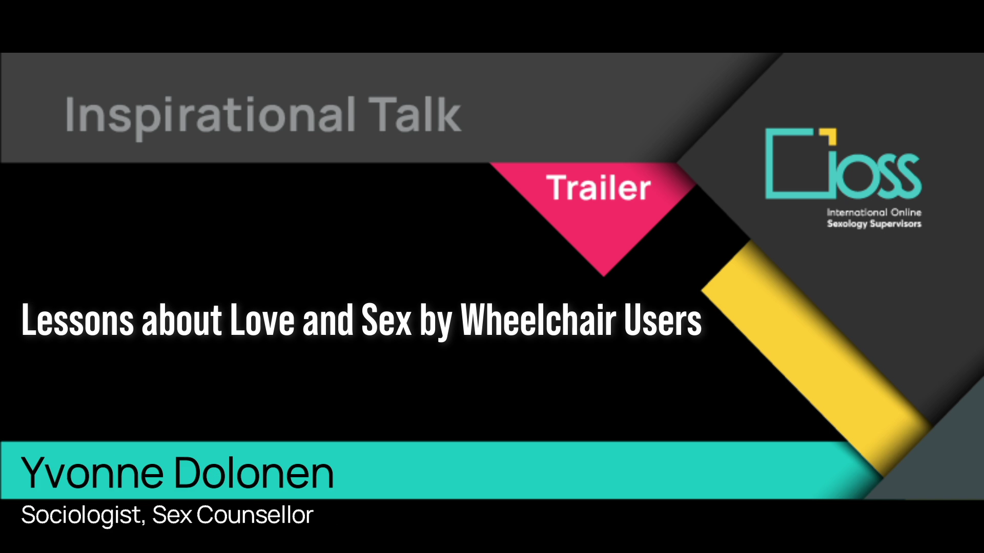 Trailer Lessons about Love and Sex by Wheelchair Users (Part 1 & 2)