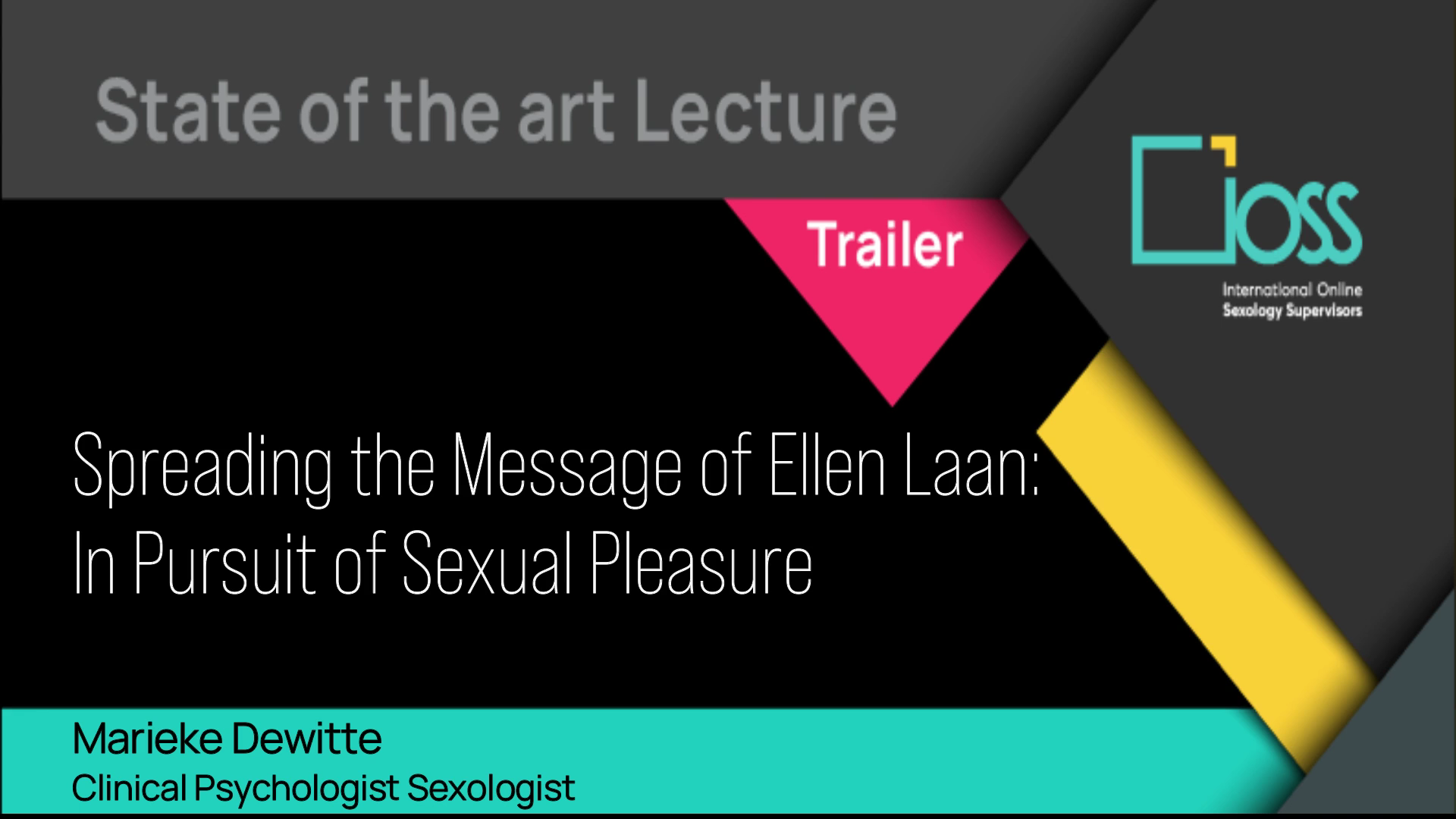 Trailer Spreading the message of Ellen Laan: In pursuit of sexual pleasure