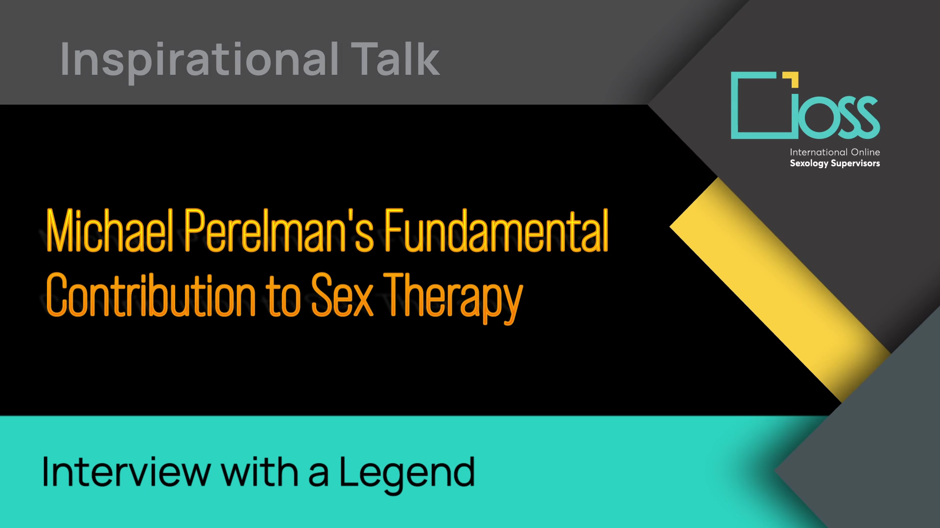Michael Perelman’s Fundamental Contribution to Sex Therapy