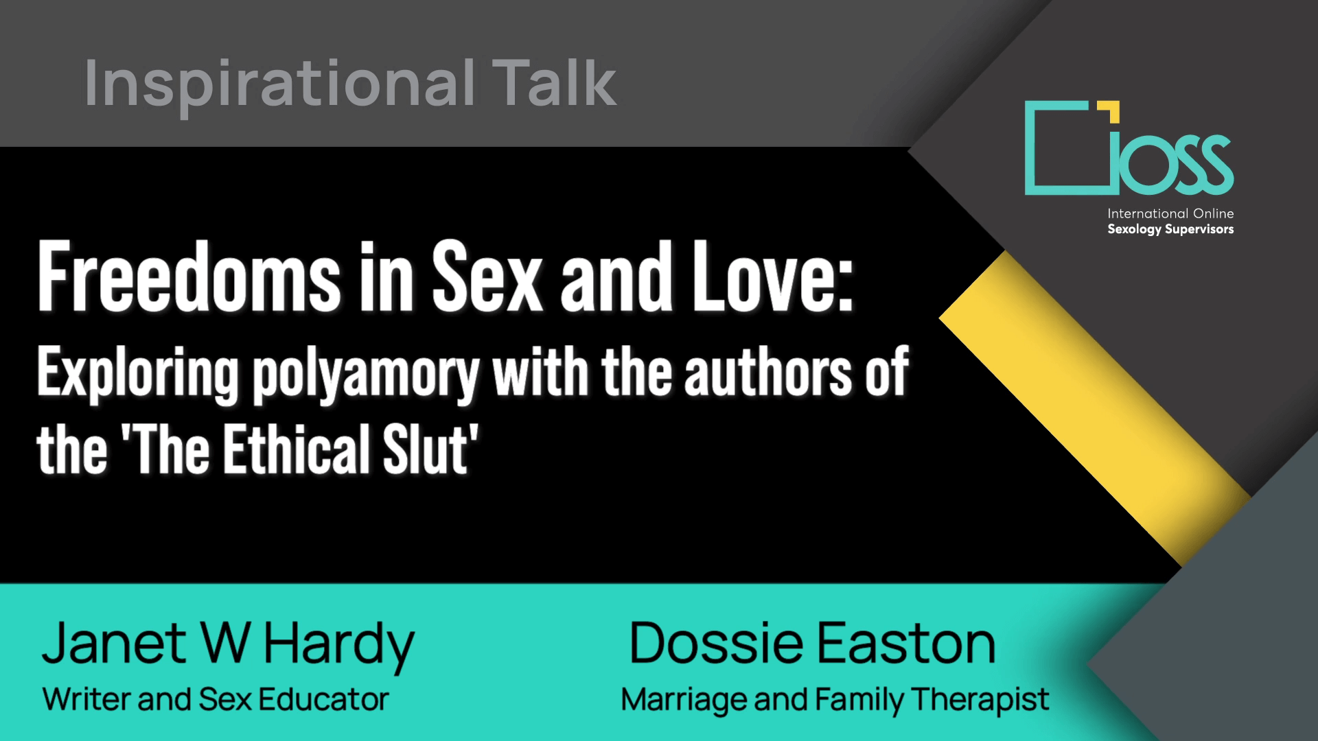 Freedoms in Sex and Love. Exploring Polyamory with the authors of “The ethical slut”