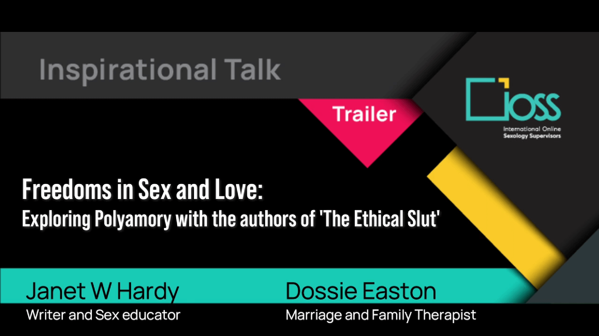 Trailer Freedoms in Sex and Love. Exploring Polyamory with the authors of “The ethical slut”