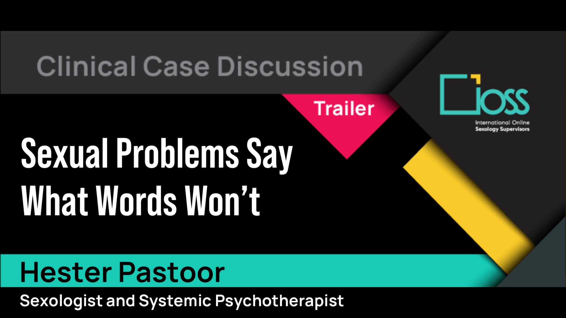 Trailer Sexual Problems Say what Words Don’t